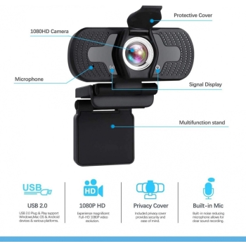 Kamera internetowa 1080p Full HD 2MP autofocus mic [23080000809]